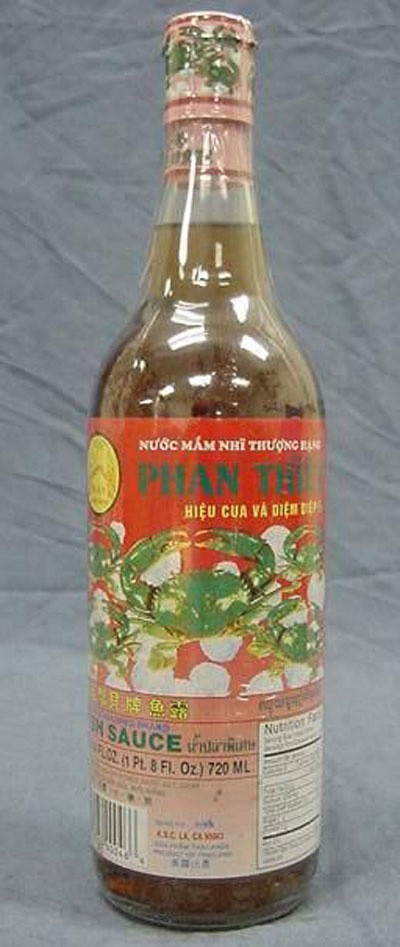 Chai nước mắm và nhãn hiệu Phan Thiết được đăng ký tại Mỹ.